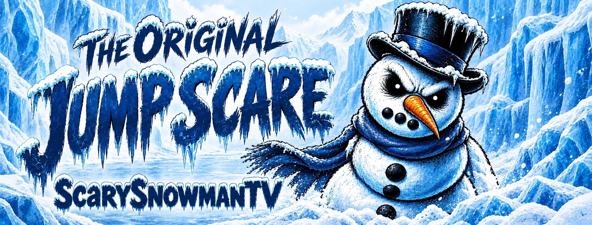 Scary Snowman TV hero banner